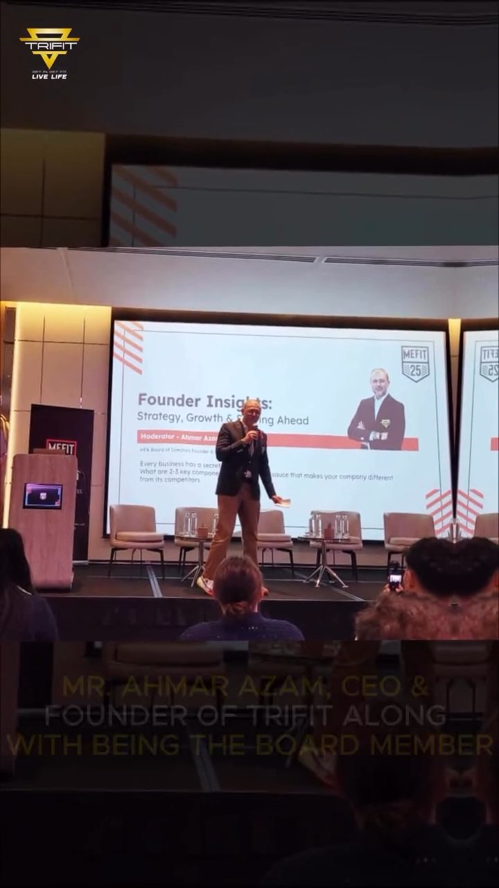 TriFit was proud to be part of MEFIT Summit 2025 in partnership with the HFA (Health & Fitness Association) in Dubai