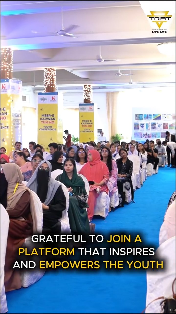 TriFit was proud to be the Exclusive Partner for the Meer-e-Karwan Youth Conference by Indus Hospital, an inspiring platform of debates, speakers, and discussions